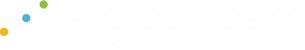 ProjectTeam Logo w slogan - White