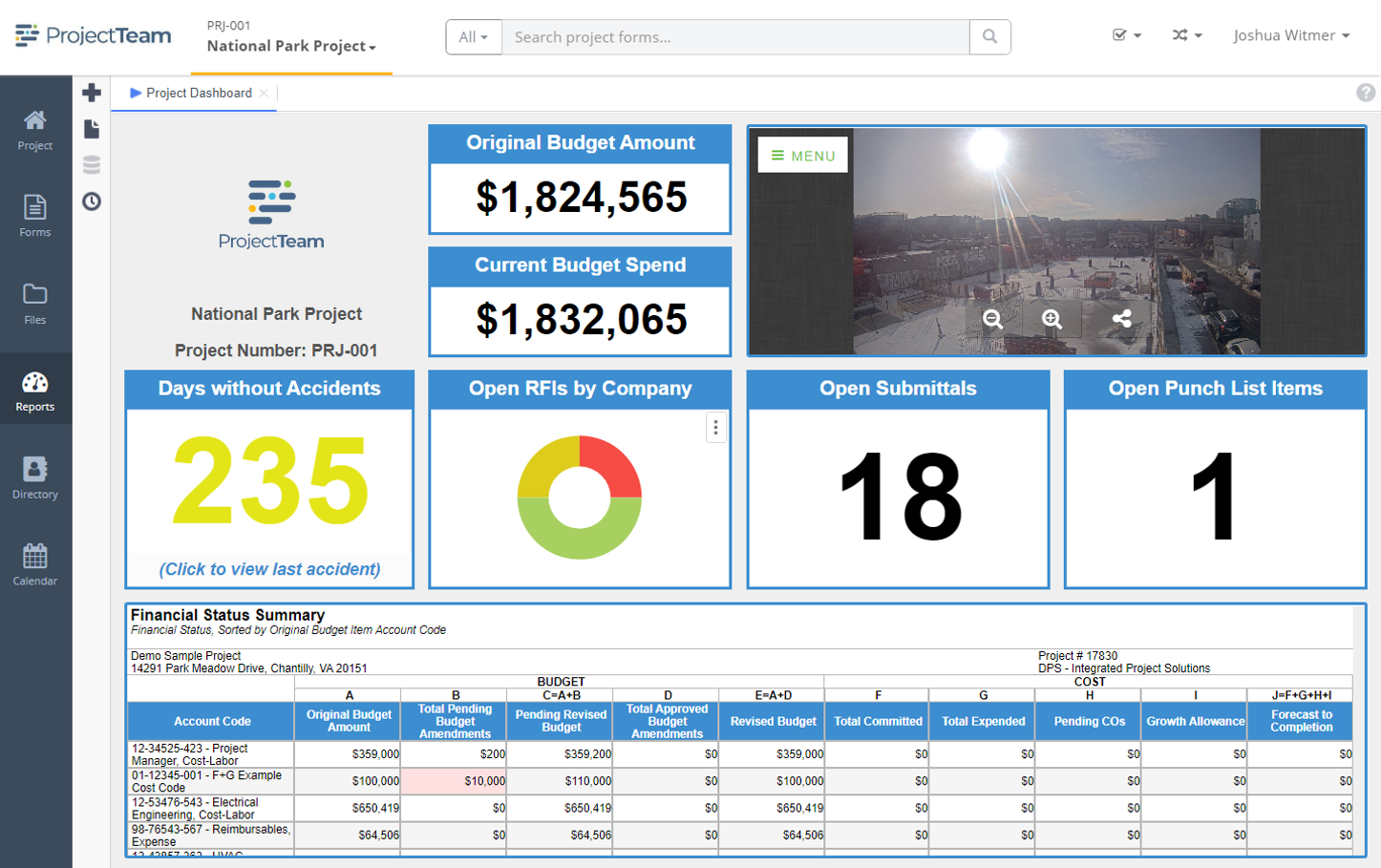 ProjectTeam - Dashboard